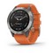 Умные часы Garmin Fenix 6 Sapphire титановый с оранжевым ремешком - фото 33095