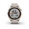 Умные часы Garmin Fenix 7S Sapphire Solar титановый кремово-золотой с светло-песочным силиконовым ремешком - фото 33173