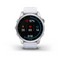 Умные часы Garmin Fenix 7S Solar серебристый с белым силиконовым ремешком - фото 33207