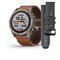 Умные часы Garmin Fenix 7X Sapphire Solar титановый черный с коричневым кожаным ремешком - фото 33232