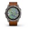 Умные часы Garmin Fenix 7X Sapphire Solar титановый черный с коричневым кожаным ремешком - фото 33234