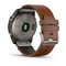 Умные часы Garmin Fenix 7X Sapphire Solar титановый черный с коричневым кожаным ремешком - фото 33236