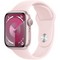 Умные часы Apple Watch Series 9, 41 мм, корпус из алюминия розового цвета, спортивный ремешок нежно-розового цвета - фото 35217