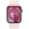 Умные часы Apple Watch Series 9, 41 мм, корпус из алюминия розового цвета, спортивный ремешок нежно-розового цвета - фото 35218