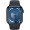 Умные часы Apple Watch Series 9, 41 мм, корпус из алюминия цвета тёмная ночь, спортивный ремешок цвета тёмная ночь - фото 35224