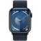 Умные часы Apple Watch Series 9, 41 мм, корпус из алюминия цвета «тёмная ночь», ремешок Sport Loop тёмная ночь - фото 35234