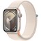 Умные часы Apple Watch Series 9, 41 мм, корпус из алюминия цвета «сияющая звезда», ремешок Sport Loop сияющая звезда - фото 35235