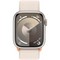 Умные часы Apple Watch Series 9, 41 мм, корпус из алюминия цвета «сияющая звезда», ремешок Sport Loop сияющая звезда - фото 35236