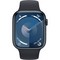 Умные часы Apple Watch Series 9, 45 мм, корпус из алюминия цвета тёмная ночь, спортивный ремешок цвета тёмная ночь - фото 35247