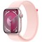Умные часы Apple Watch Series 9, 45 мм, корпус из алюминия розового цвета, ремешок Sport Loop нежно-розового цвета - фото 35255