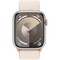 Умные часы Apple Watch Series 9, 45 мм, корпус из алюминия цвета «сияющая звезда», ремешок Sport Loop сияющая звезда - фото 35262