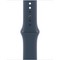 Умные часы Apple Watch SE 2023 GPS, 40 мм, корпус из алюминия серебристого цвета, спортивный ремешок цвета грозовой синий - фото 35914