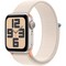 Умные часы Apple Watch SE 2023 GPS, 40 мм, корпус из алюминия цвета сияющая звезда, ремешок Sport Loop цвета сияющая звезда - фото 36011