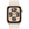 Умные часы Apple Watch SE 2023 GPS, 40 мм, корпус из алюминия цвета сияющая звезда, ремешок Sport Loop цвета сияющая звезда - фото 36023