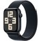Умные часы Apple Watch SE 2023 GPS, 44 мм, корпус из алюминия цвета тёмная ночь, ремешок Sport Loop цвета тёмная ночь - фото 36020
