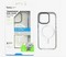 Чехол пластиковый Hoco AS6 Transparent anti-fall magnetic case iPhone 15 Pro Max (6.7") TPU + PC + TPE 2.0mm Прочный/Серый - фото 36882