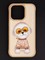 Чехол силиконовый Nimmy Friends Cool glasses series/ Little rich women для iPhone 15 (6.1") Желтый - фото 40810
