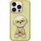 Чехол силиконовый Nimmy Friends Cool glasses series/ Little rich women для iPhone 15 Pro Max (6.7") Желтый - фото 42166