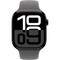 Умные часы Apple Watch Series 10 GPS 46mm Jet Black Aluminum Stone Gray Sport Band - фото 42738