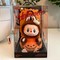 Pop Mart Labubu Sitting Pumpkin Plush Pendant - фото 49446