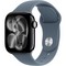 Умные часы Apple Watch Series 11, 42 mm, Jet Black Aluminium Anchor Blue Sport Band - фото 51909