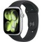 Умные часы Apple Watch Series 11, 46 mm, Silver Aluminium Black Sport Band - фото 51990