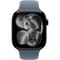Умные часы Apple Watch Series 11, 46 mm, Jet Black Aluminium Anchor Blue Sport Band - фото 52054