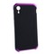 Чехол-накладка противоударный (AL&Pl) для Apple iPhone XR (6.1") Solace Черный (фиолетовый ободок) - фото 7807