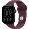 Умные часы Apple Watch Series 12 42mm GPS Black Aluminum Case with Burgundy Sport Band SM/ML - фото 60680