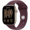 Умные часы Apple Watch Series 12 46mm GPS Light Gold Aluminum Case with Burgundy Sport Band SM/ML - фото 60790