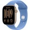 Умные часы Apple Watch Series 12 46mm GPS Light Gold Aluminum Case with Wildflower Blue Sport Band SM/ML - фото 60799
