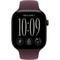 Умные часы Apple Watch Series 12 46mm GPS Black Aluminum Case with Burgundy Sport Band SM/ML - фото 60810
