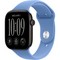 Умные часы Apple Watch Series 12 46mm GPS Black Aluminum Case with Wildflower Blue Sport Band SM/ML - фото 60815