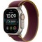 Умные часы Apple Watch Ultra 4 49mm GPS + Cellular Natural Titanium Case with Burgundy Trail Loop SM/ML - фото 60916