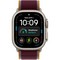 Умные часы Apple Watch Ultra 4 49mm GPS + Cellular Natural Titanium Case with Burgundy Trail Loop SM/ML - фото 60917