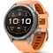 Умные часы Garmin Fenix 9 Pro 43mm Amoled Sapphire Titanium with Shell Pink/Autumn Orange Silicone Band (010-04335-06) - фото 61252