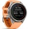 Умные часы Garmin Fenix 9 Pro 43mm Amoled Sapphire Titanium with Shell Pink/Autumn Orange Silicone Band (010-04335-06) - фото 61254