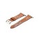 Ремешок кожаный COTECi W13 Fashion LEATHER (WH5218-KR-38) для Apple Watch 40мм/ 38мм Коричнево-белый - фото 8488