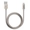 USB дата-кабель Deppa Steel MFI 8-pin Lightning алюминий D-72272 (1.2м) Стальной - фото 4942