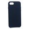 Чехол-накладка кожаная Leather Case для iPhone SE (2020г.)/ 8/ 7 (4.7") Dark Blue-Синий - фото 9114