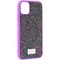 Чехол-накладка силиконовая со стразами SWAROVSKI Crystalline для iPhone 11 (6.1") Ультрафиолет №2 - фото 9503