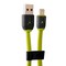 USB дата-кабель iBacks High-speed Cable with Apple Lightning Connector-Speeder Series (1.0 м) - (ip60259) Green/ Gray - фото 4992