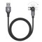USB дата-кабель Deppa Type-C алюминий/ нейлон D-72325 (1.2м) Черный - фото 11563
