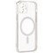 Чехол-накладка силиконовая J-case Magsafe Series для iPhone 12 (6.1") Серебристый - фото 13004