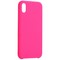 Накладка силиконовая MItrifON для iPhone XR (6.1") без логотипа Bright pink Ярко-розовый №47 - фото 13018