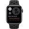 Умные часы Apple Watch Nike SE, 44 мм, корпус из алюминия цвета «серый космос», спортивный ремешок Nike цвета «антрацитовый/чёрный» MYYK2 - фото 17270
