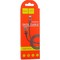 Дата-кабель USB Hoco X26 Xpress charging data cable Lightning (1.0 м) Black & Red - фото 5380