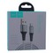 USB дата-кабель Hoco U46 Tricyclic silicone charging data cable MicroUSB (1.0 м) White - фото 5394