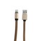 Дата-кабель USB BoraSCO B-34449 в нейлоновой оплетке 3A Lightning (1.0 м) Золотой - фото 5472