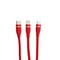 USB дата-кабель Innovation (O3IMT-OCTOPUS) 3в1 Lightning+MicroUSB+Type-C Cable 2A (1.2м) Красный - фото 5479